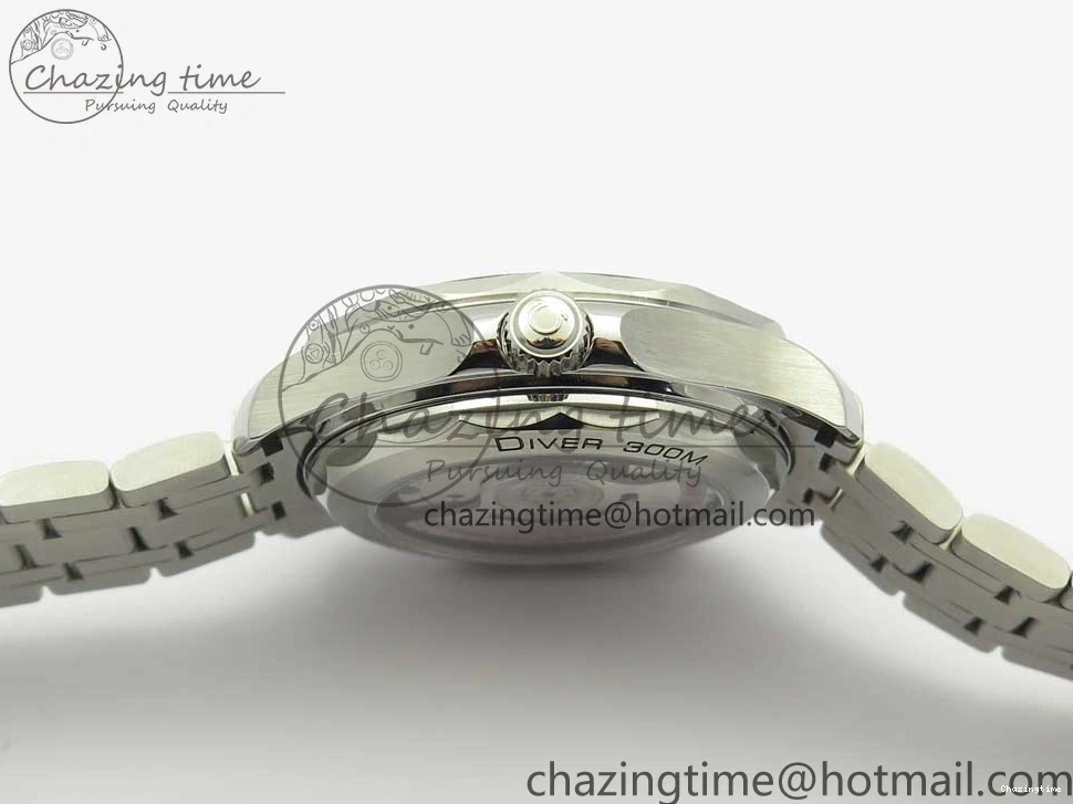 0301 ZeroBulk 2018 Seamaster Diver 300M OMF Best Edition Blue Ceramic Blue Dial on SS Bracelet A8800 (Black Balance Wheel) 7957